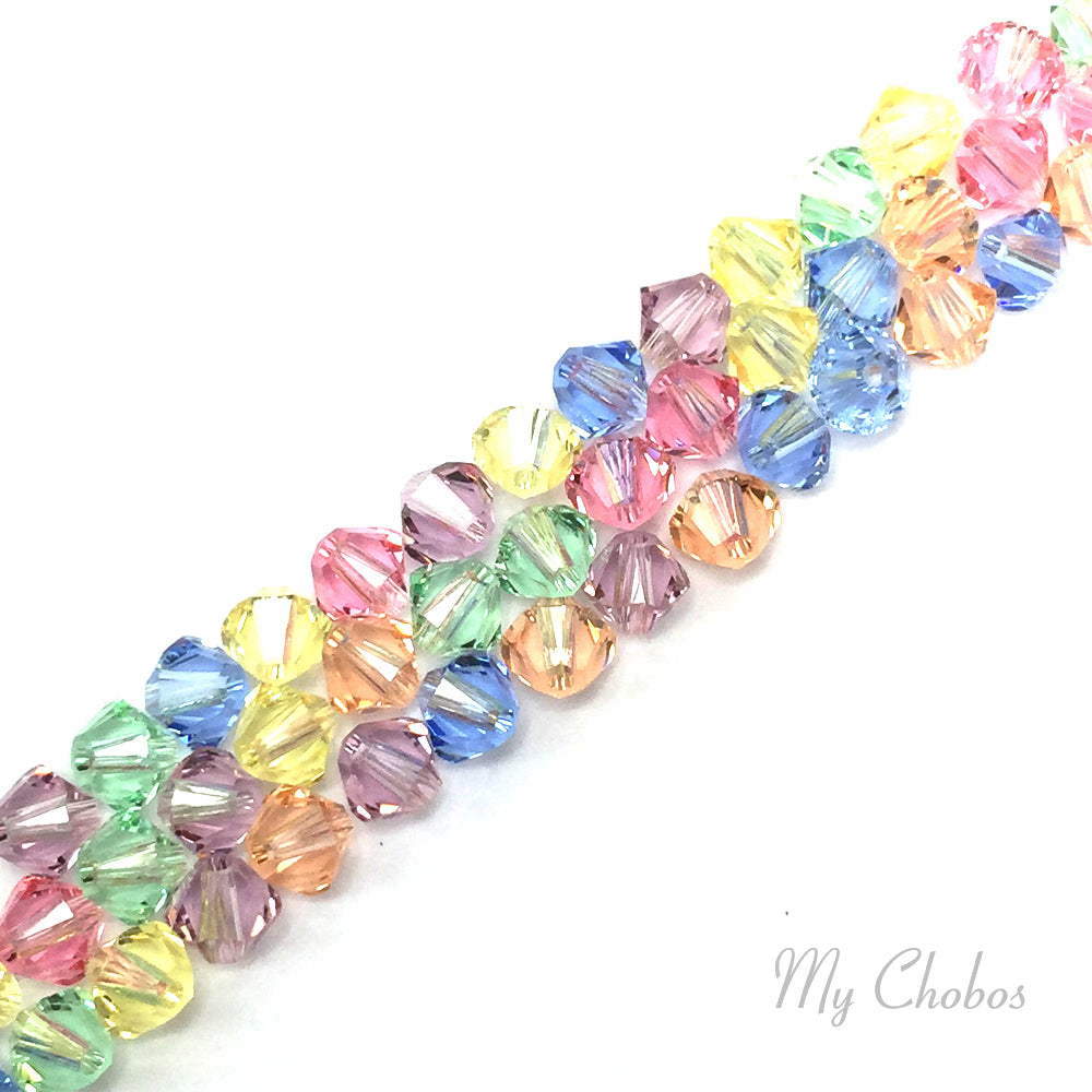 5328 Swarovski Bicone Beads, Baby Mix Colors
