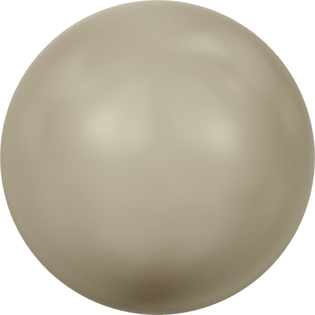 5818 Round Pearls (Half Drilled), Crystal Platinum Pearl (001 459)