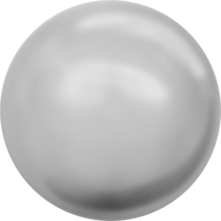 5817 Cabochon Pearls (Half-Drilled), Crystal Light Grey Pearl (001 616)