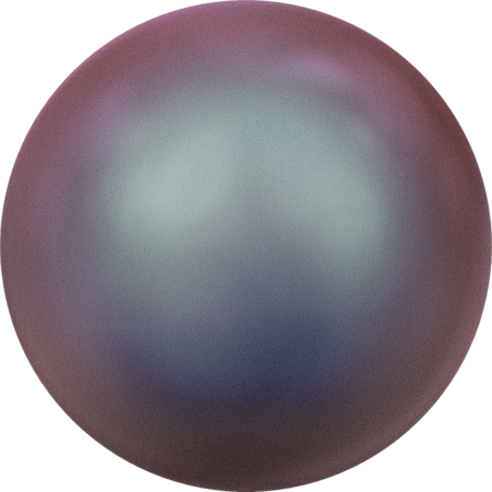 5818 Round Pearls (Half Drilled), Crystal Iridescent Purple Pearl (001 943)