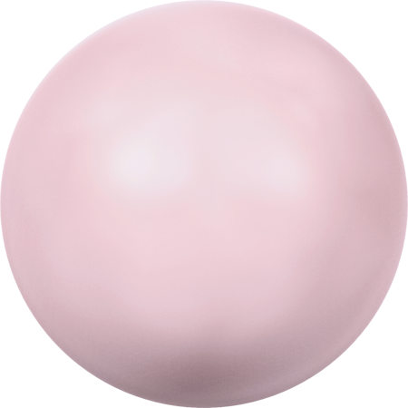 5818 Round Pearls (Half Drilled), Crystal Pastel Rose Pearl (001 944)