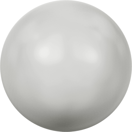 5818 Round Pearls (Half Drilled), Crystal Pastel Grey Pearl (001 968)