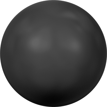 5811 Round Pearls (Large Hole), Crystal Mystic Black Pearl (001 335)