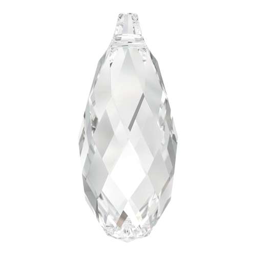6010 Swarovski Briolette Pendants, Crystal (001)