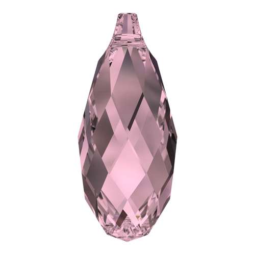 6010 Swarovski Briolette Pendants, Crystal Antique Pink (001 ANTP)