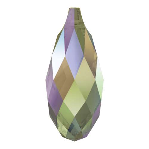 6010 Swarovski Briolette Pendants, Crystal Paradise Shine (001 PARSH)