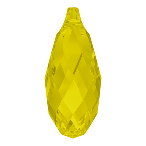 6010 Swarovski Briolette Pendants, Yellow Opal (231)