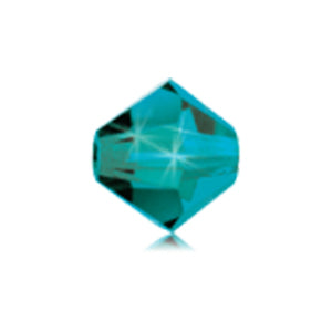 Preciosa 451 69 302 Rondelle Bead, Blue Zircon (60230)