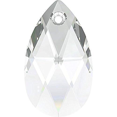 6106 Swarovski Pear-shaped Pendants, Crystal (001)
