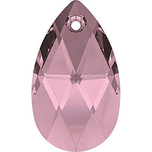 6106 Swarovski Pear-shaped Pendants, Crystal Antique Pink (001 ANTP)