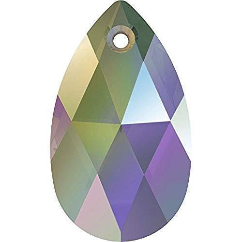 6106 Swarovski Pear-shaped Pendants, Crystal Paradise Shine (001 PARSH)