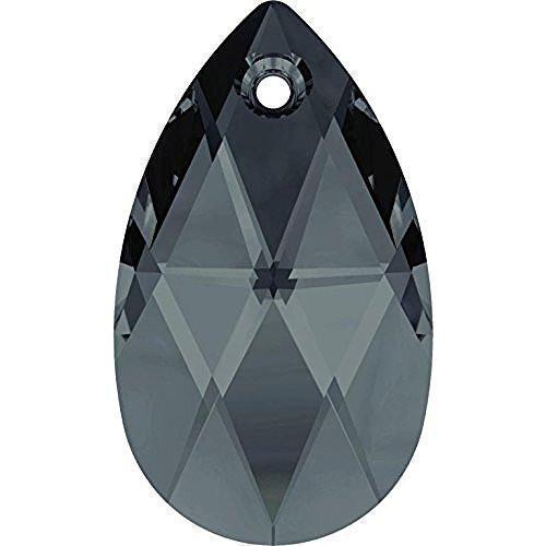 6106 Swarovski Pear-shaped Pendants, Graphite (253)