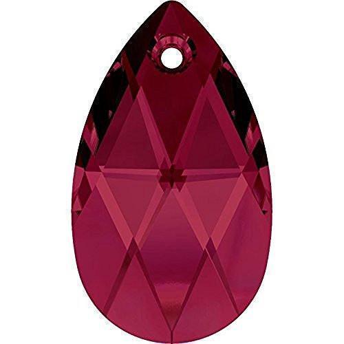 6106 Swarovski Pear-shaped Pendants, Ruby (501)