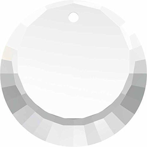 6210 Swarovski Crescent Round Pendants