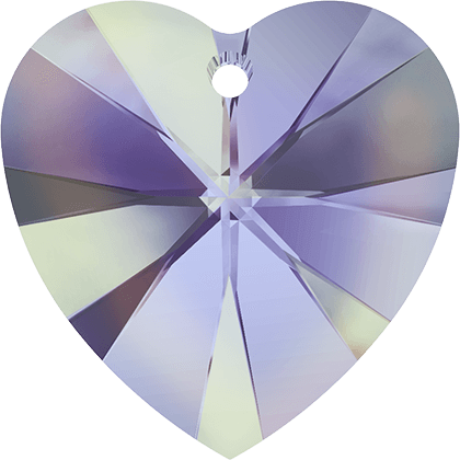 6228 Swarovski XILION Heart Pendants, Crystal Vitrail Light (001 VL)