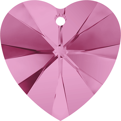 6228 Swarovski XILION Heart Pendants, Rose (209)