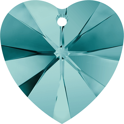 6228 Swarovski XILION Heart Pendants, Blue Zircon (229)
