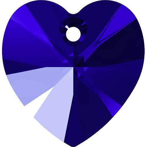 6228 Swarovski XILION Heart Pendants, Majestic Blue (296)