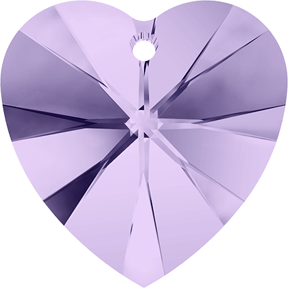 6228 Swarovski XILION Heart Pendants, Violet (371)