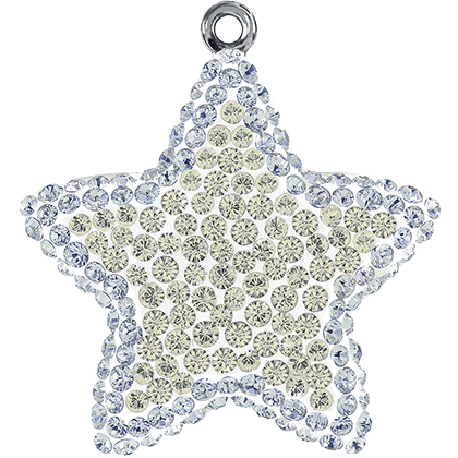 67422 Swarovski BeCharmed Pave Pendants, Star
