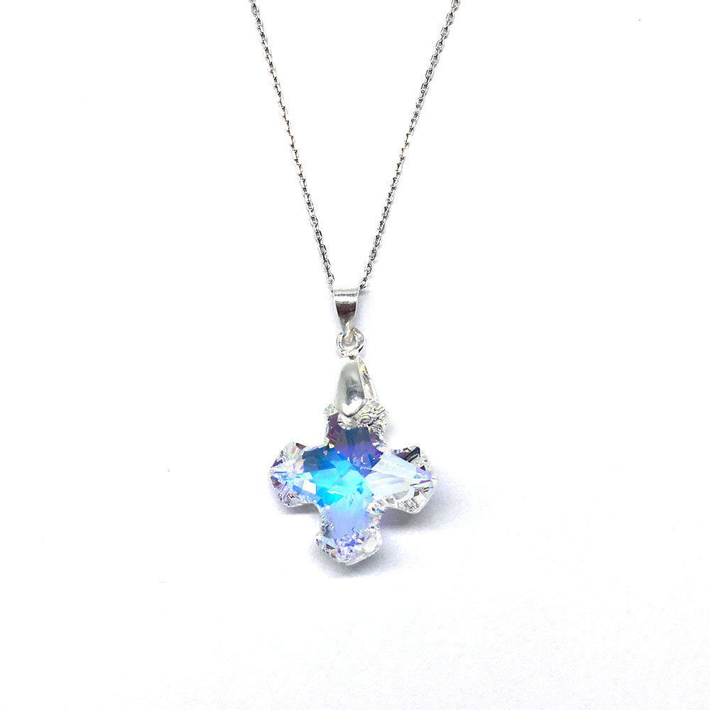 DIY Necklace with Swarovski Crystal Pendants, Greek Cross