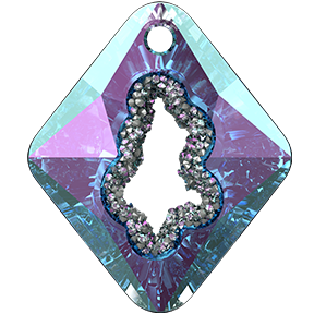 6926 Swarovski Growing Crystal Rhombus Pendants