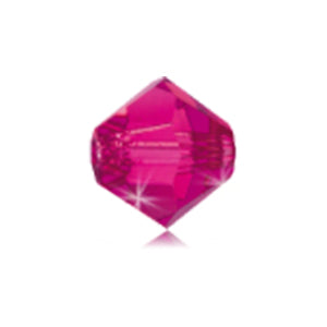 Preciosa 451 69 302 Rondelle Bead, Fuchsia (70350)