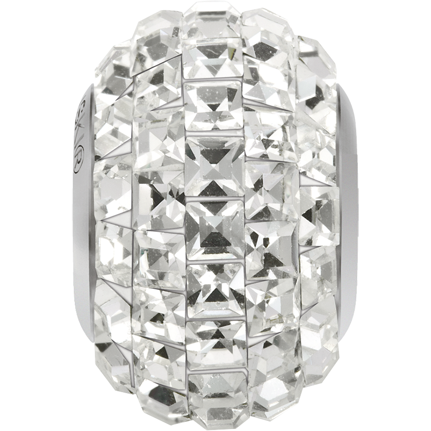 80201 Swarovski BeCharmed Pavé Beads, Xilion Square
