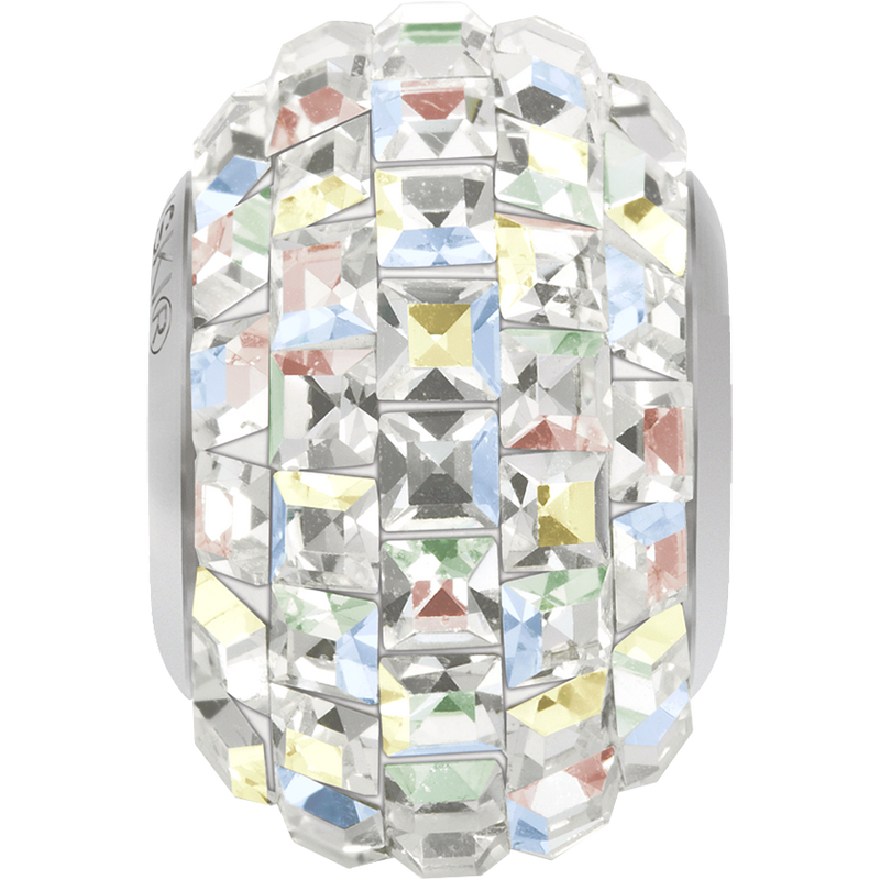 80201 Swarovski BeCharmed Pavé Beads, Xilion Square