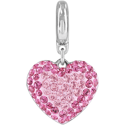 86502 Swarovski BeCharmed Pave Heart Charm