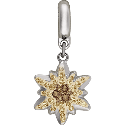 86532 Swarovski BeCharmed Pave Edelweiss Charm