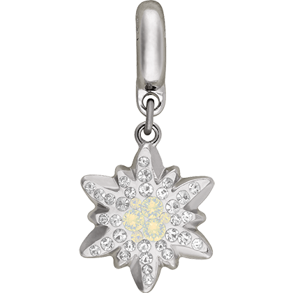 86532 Swarovski BeCharmed Pave Edelweiss Charm