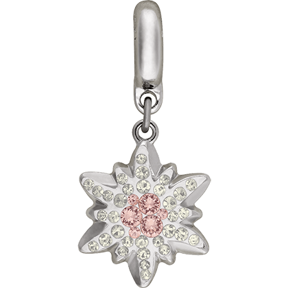 86532 Swarovski BeCharmed Pave Edelweiss Charm