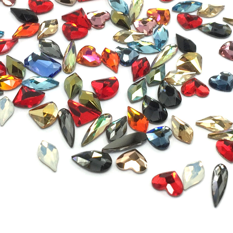 Swarovski Flatback No Hotfix Assorted Mix Shapes, Mix Color