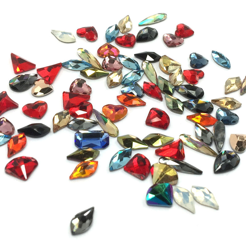 Swarovski Flatback No Hotfix Assorted Mix Shapes, Mix Color