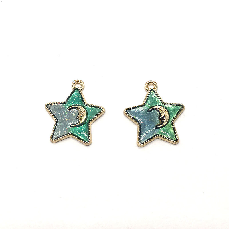 Green Two-toned Star