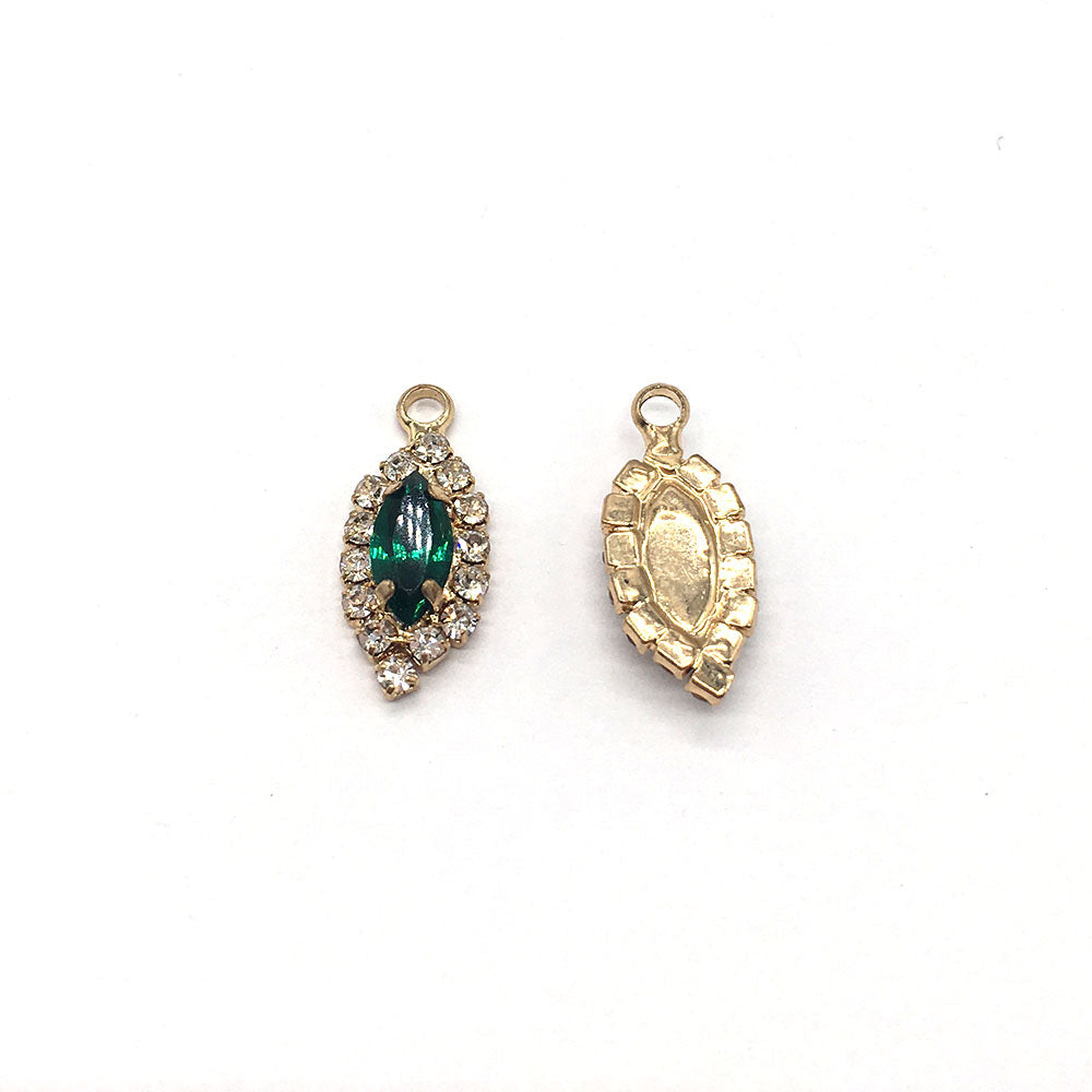 Green Baroque Diamond Water Drop