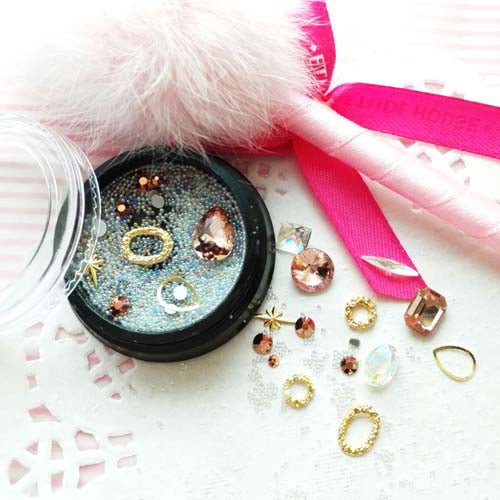 Assorted Nail Art Decor (Flatbacks, Beads & Rivets)