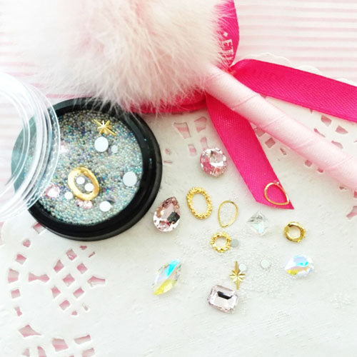 Assorted Nail Art Decor (Flatbacks, Beads & Rivets)