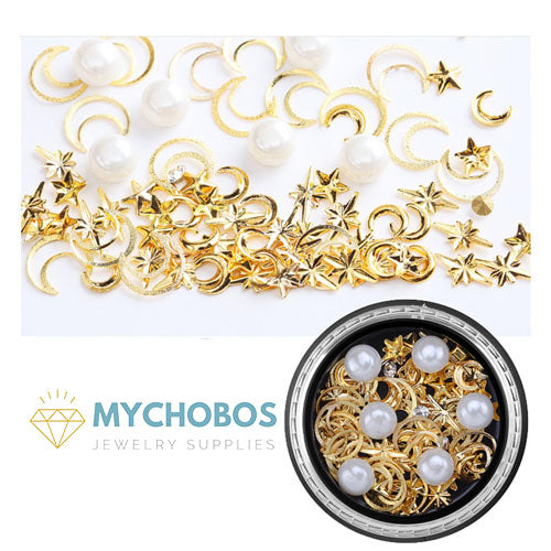 Assorted Crystal Rivet Nail Ornament
