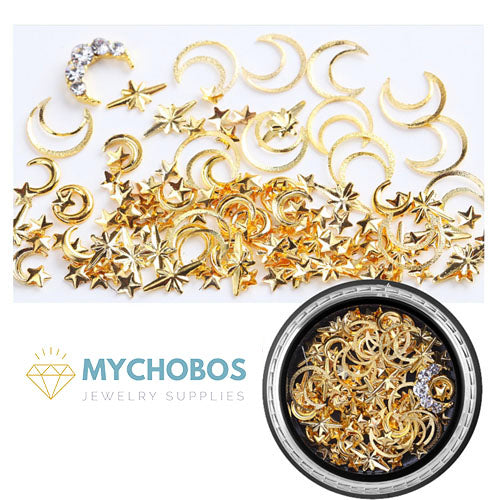 Assorted Crystal Rivet Nail Ornament