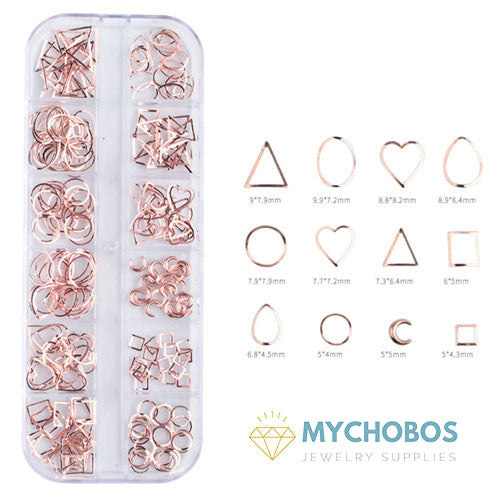 Assorted Shapes Rivet Nail Ornament - Box Set