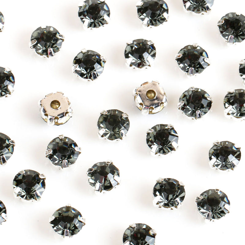 Round Crystal Chaton Sew On Rhinestones