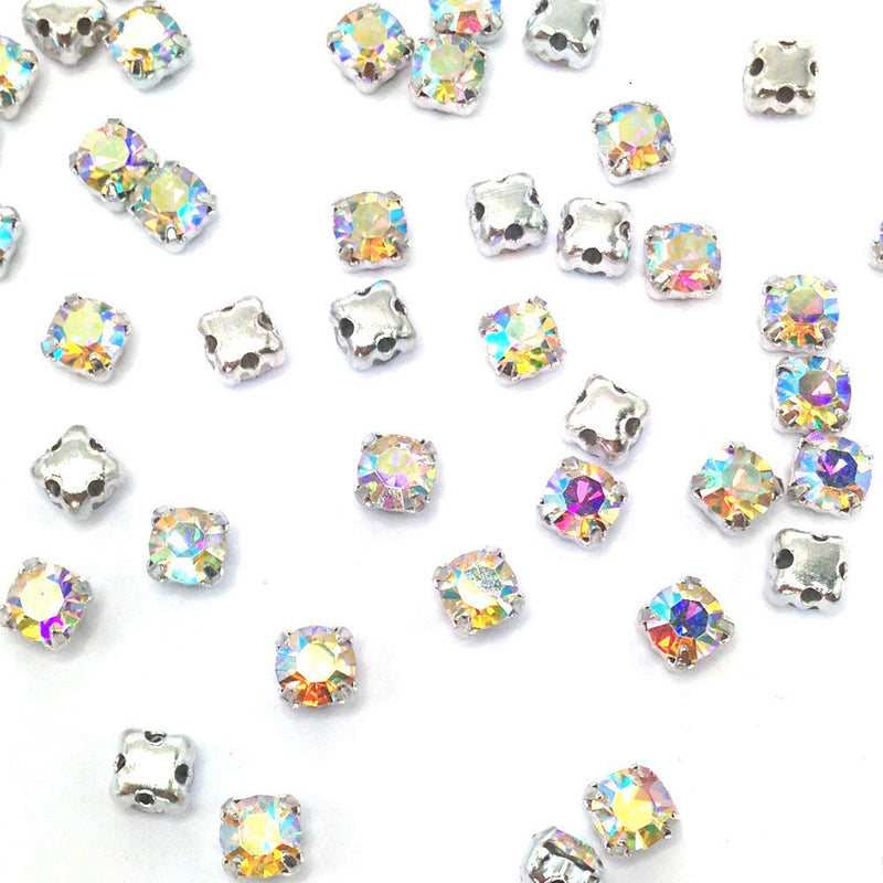 Round Crystal Chaton Sew On Rhinestones