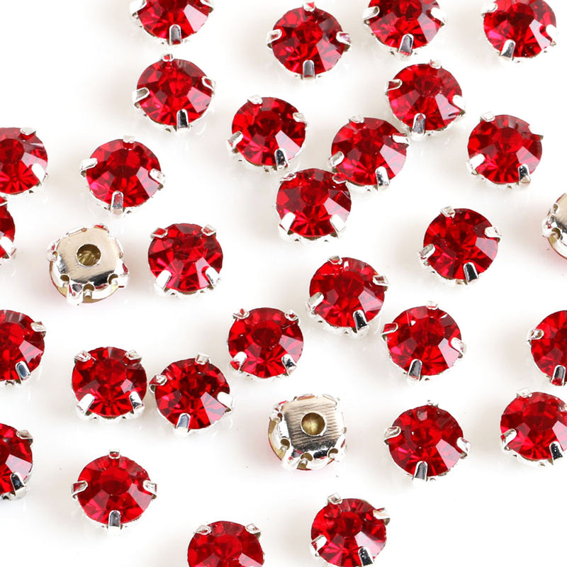 Round Crystal Chaton Sew On Rhinestones