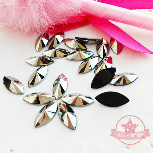 Navette Marquise Acrylic Flatbacks
