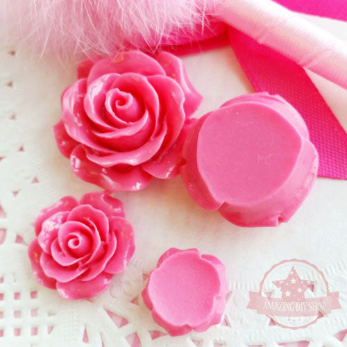 Assorted Sizes Flower Set Resin Flatbacks