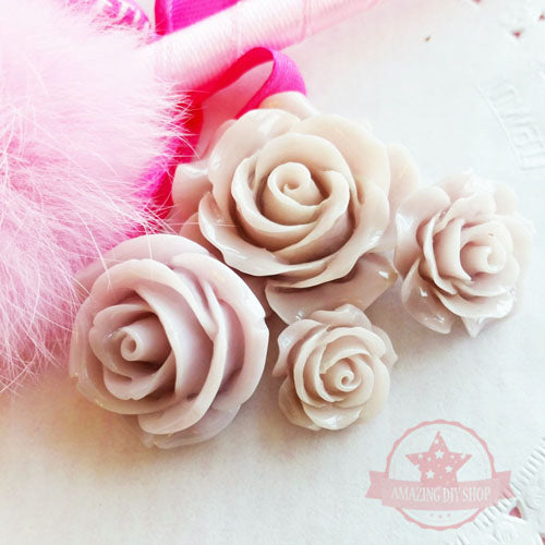 Assorted Sizes Flower Set Resin Flatbacks