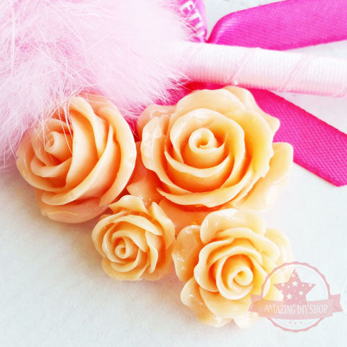 Assorted Sizes Flower Set Resin Flatbacks