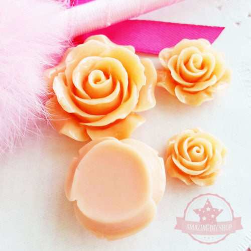 Assorted Sizes Flower Set Resin Flatbacks